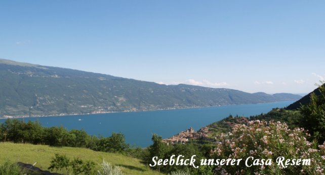 Seeblick unserer Casa Resem in Tignale am Gardasee