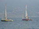 Segler am Poeto di Tignale am Gardasee